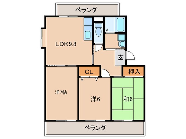 マーサ　ヴィラの物件間取画像